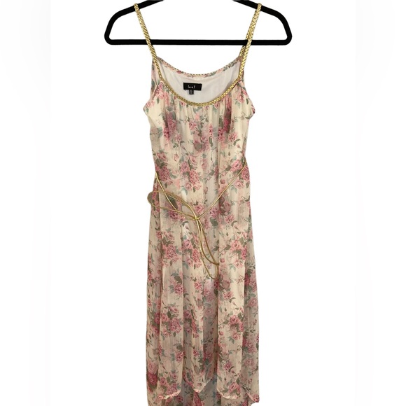 Flowery Sun Dress - Small - Floral/Gold - Picture 3 of 5